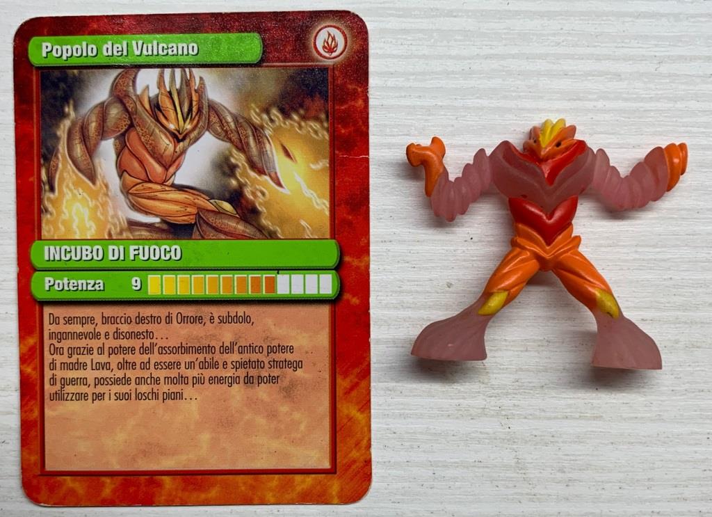 Gormiti Atomic - Incubo di Fuoco con carta