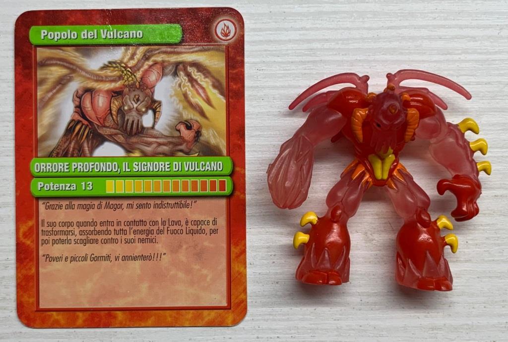Gormiti Atomic - Orrore Profondo il Signore di Vulcano con carta