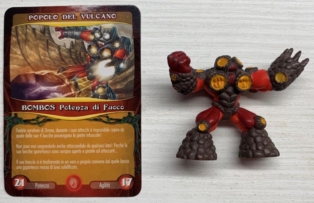 Gormiti Serie Cartone - Bombos Potenza di Fuoco Con Carta