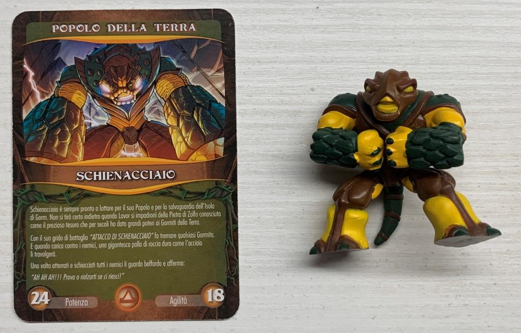 Gormiti Serie Cartone - Schienacciaio Con Carta