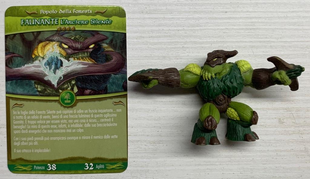 Gormiti Eclissi Suprema - Faunante l'Arciere Silente con carta