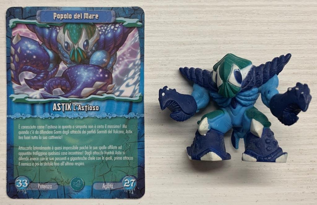 Gormiti Elemental Fusion - Astix l'Astioso con carta