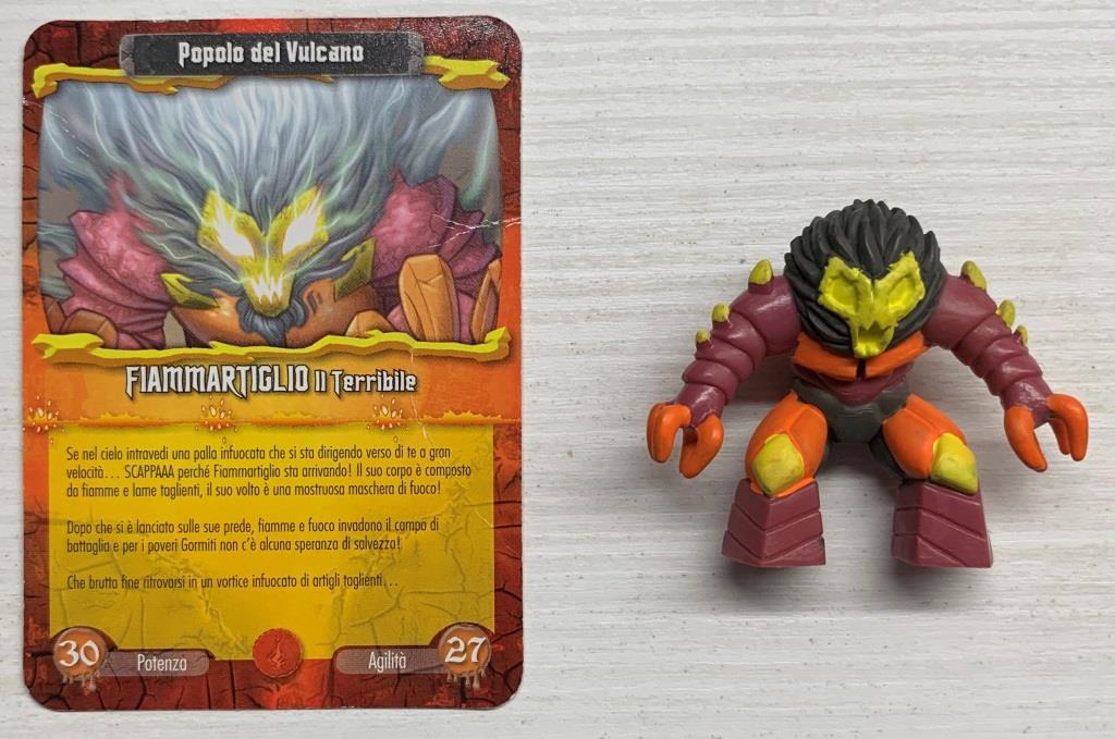 Gormiti Elemental Fusion - Fiammartiglio il Terribile con carta