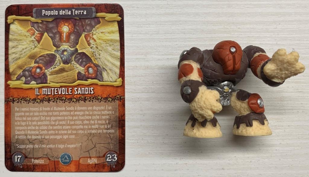 Gormiti Elemental Fusion - Il Mutevole Sandis con carta