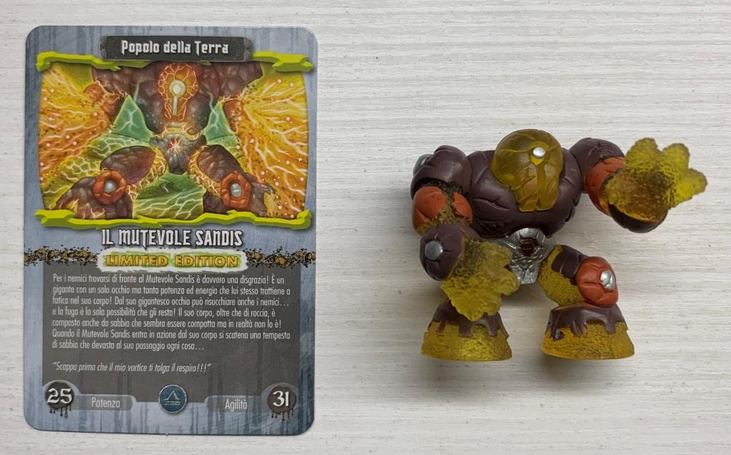 Gormiti Elemental Fusion - Il Mutevole Sandis Limited Edition con carta