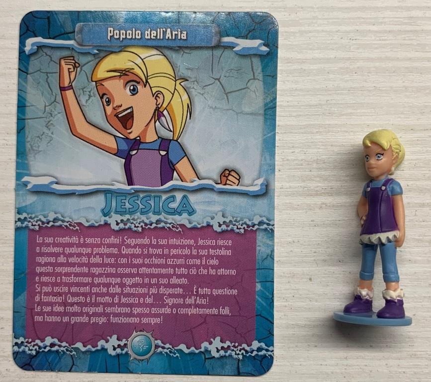 Gormiti Elemental Fusion - Jessica il Signore dell'Aria (Umano) con carta