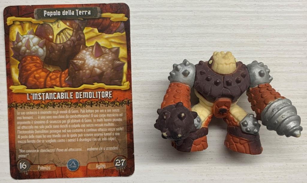 Gormiti Elemental Fusion - L'Instancabile Demolitore con carta