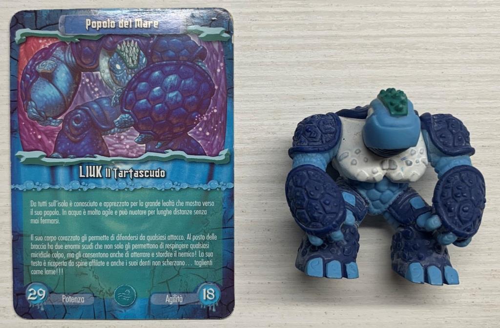 Gormiti Elemental Fusion - Liuk il Tartascudo con carta