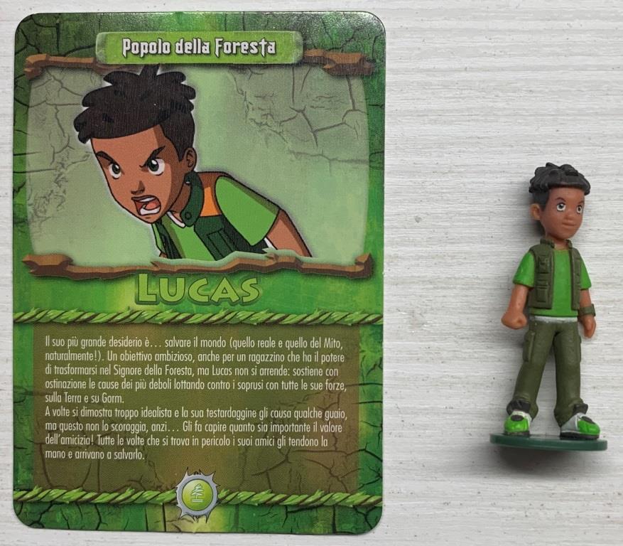 Gormiti Elemental Fusion - Lucas il Signore della Foresta (Umano) con carta
