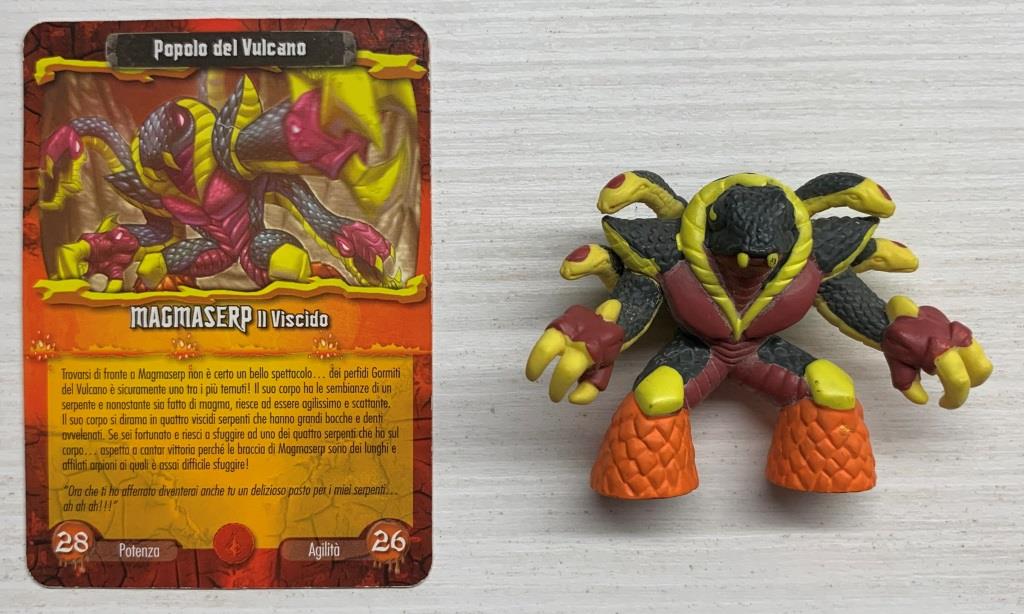 Gormiti Elemental Fusion - Magmaserp il Viscido con carta