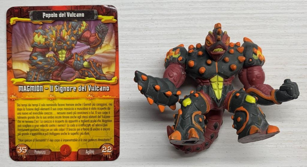 Gormiti Elemental Fusion - Magmion il Signore del Vulcano con carta