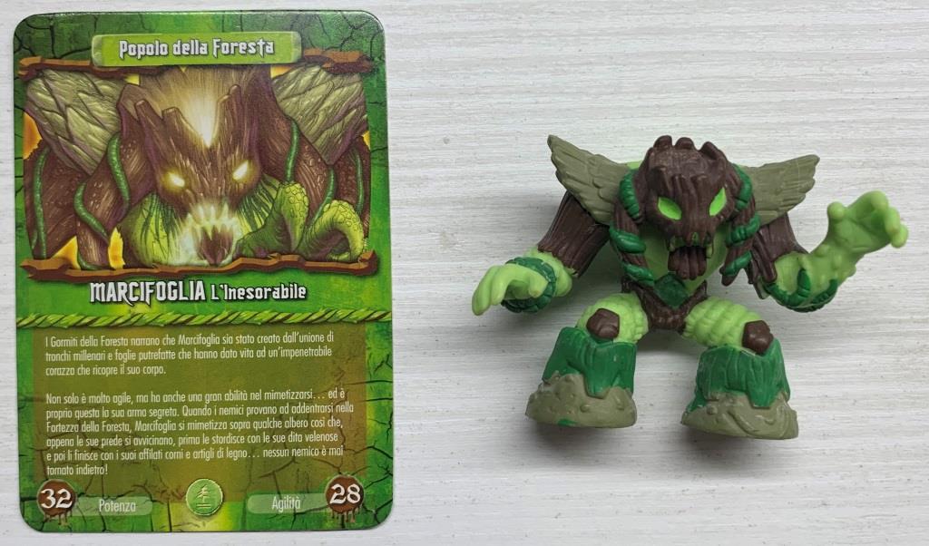 Gormiti Elemental Fusion - Marcifoglia l'Inesorabile con carta