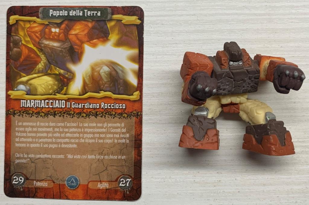 Gormiti Elemental Fusion - Marmacciaio il Guardiano Roccioso con carta