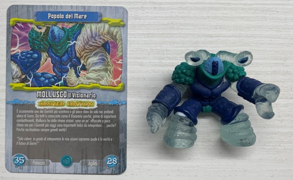 Gormiti Elemental Fusion - Mollusco il Visionario Limited Edition con carta