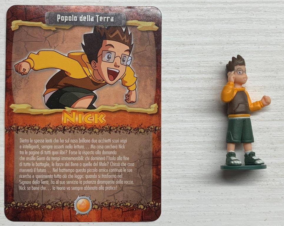 Gormiti Elemental Fusion - Nick il Signore della Terra (Umano) con carta