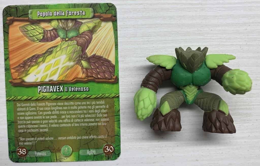 Gormiti Elemental Fusion - Pignavex il Velenoso con carta