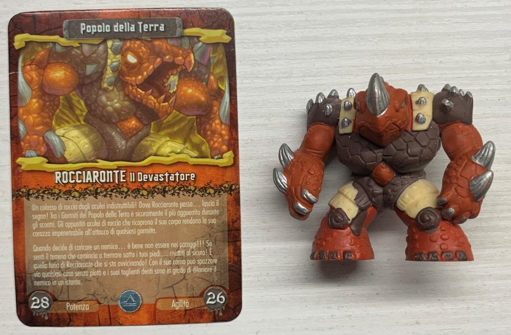 Gormiti Elemental Fusion - Rocciaronte il Devastatore con carta