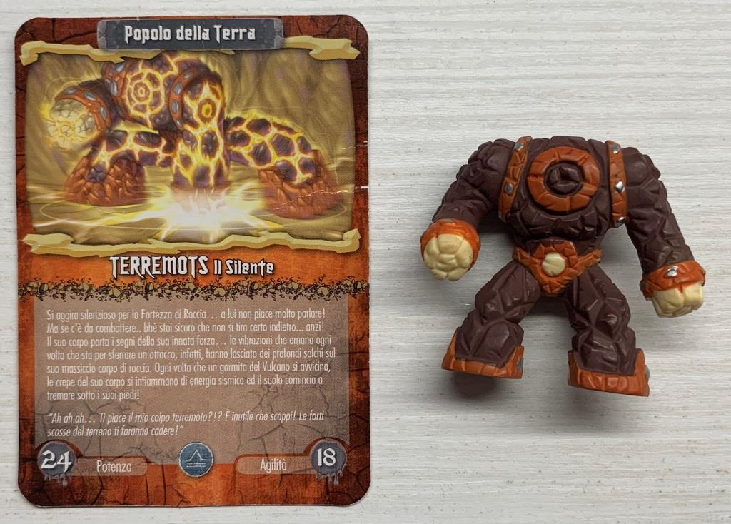 Gormiti Elemental Fusion - Terremots il Silente con carta