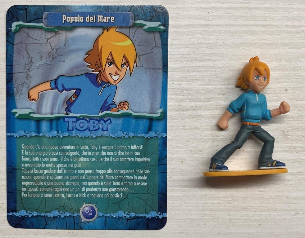 Gormiti Elemental Fusion - Toby il Signore del Mare (Umano) con carta