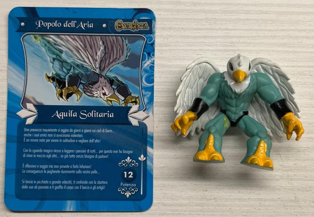 Gormiti Energheia - Aquila Solitaria con carta