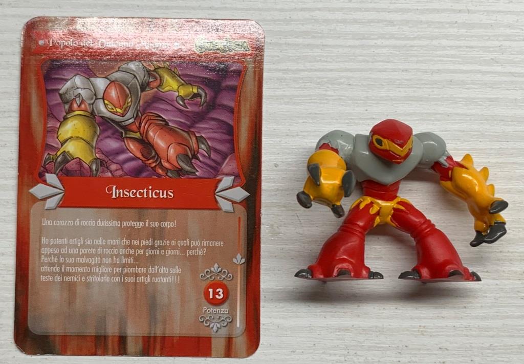 Gormiti Energheia - Insecticus con carta