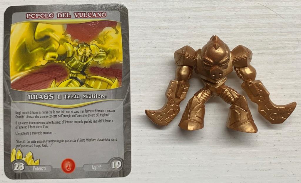 Gormiti Final Evolution - Brags il Tristo Mietitore Gold con carta
