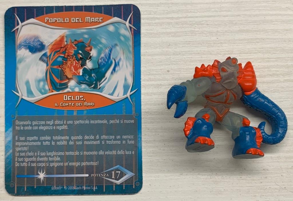 Gormiti Final Evolution - Delos il Conte dei Mari con carta
