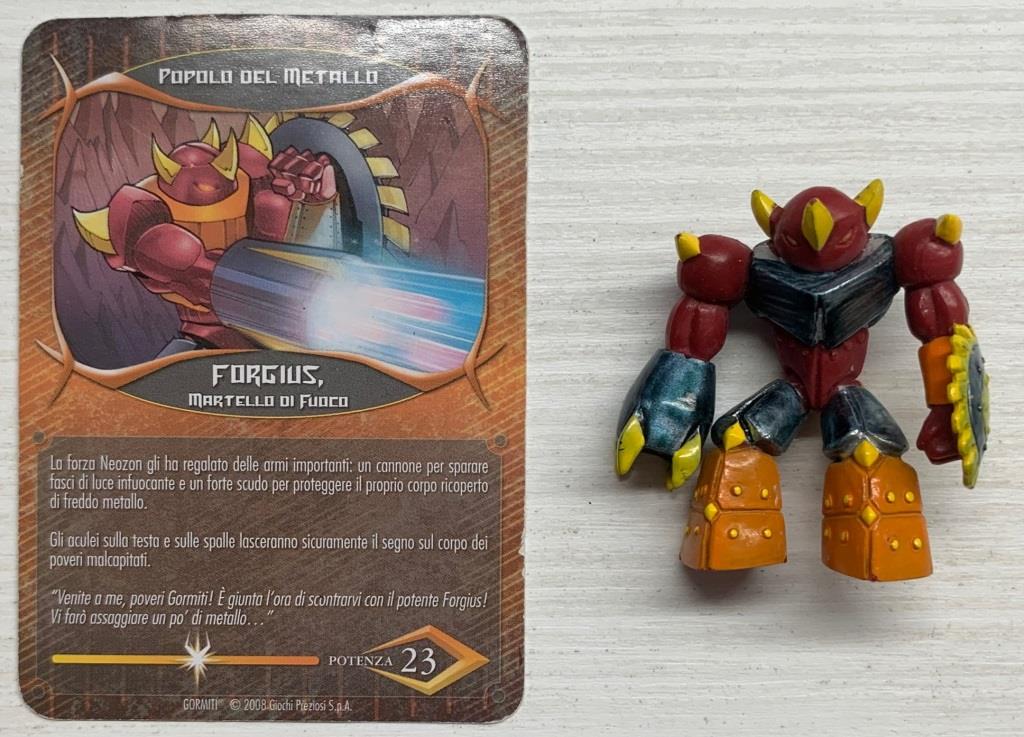 Gormiti Final Evolution - Forgius Martello di Fuoco con carta