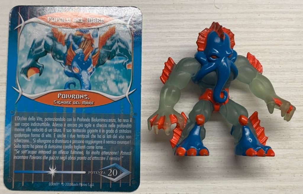 Gormiti Final Evolution - Poivrons il Signore del Mare con carta