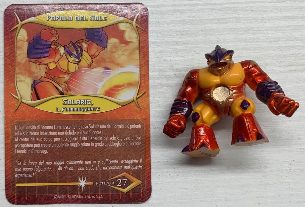 Gormiti Final Evolution - Solaris il Fiammeggiante con carta