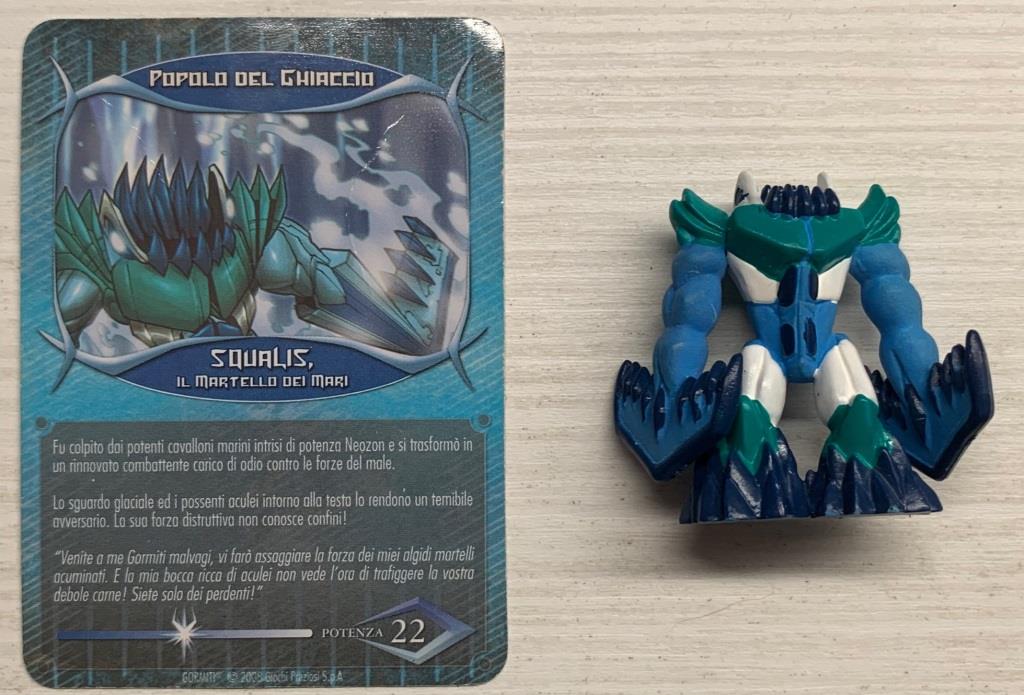 Gormiti Final Evolution - Squalis il Martello dei Mari con carta