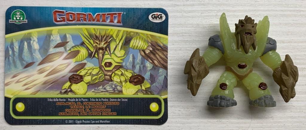 Gormiti Luxion - Stalagto il Guerriero Puntuto con carta