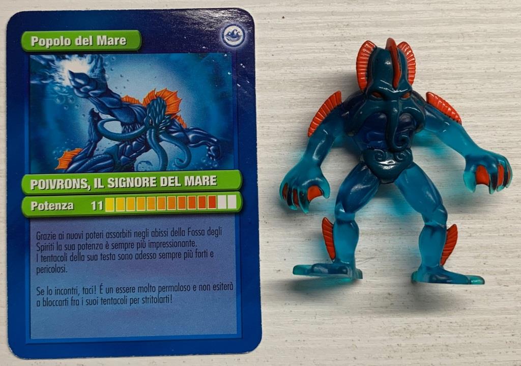 Gormiti Magazine - Poivrons il Signore del Mare con carta