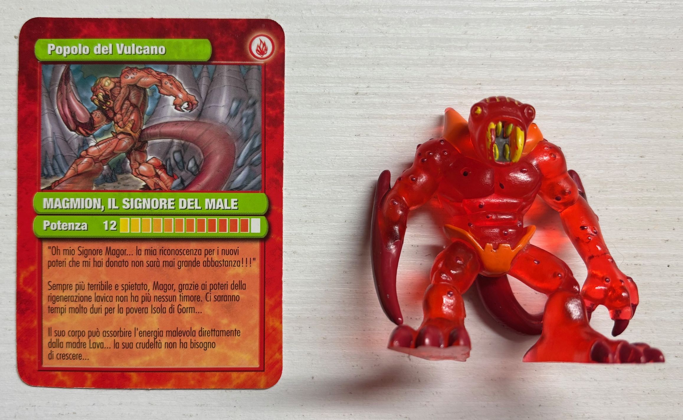 Gormiti Magazine - Magmion il Signore del Male con carta