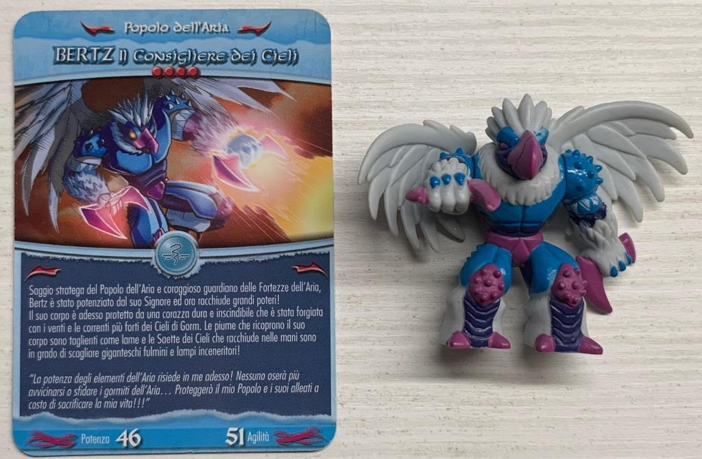 Gormiti Magazine - Bertz il Consigliere dei Cieli con carta