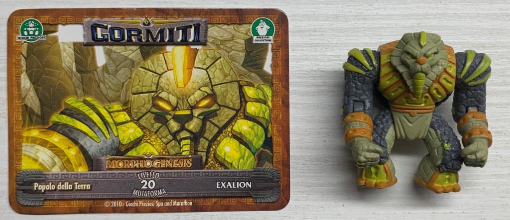 Gormiti Morphogenesis - Exalion con carta