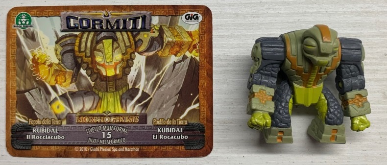 Gormiti Morphogenesis - Kubidal il Rocciacubo con carta