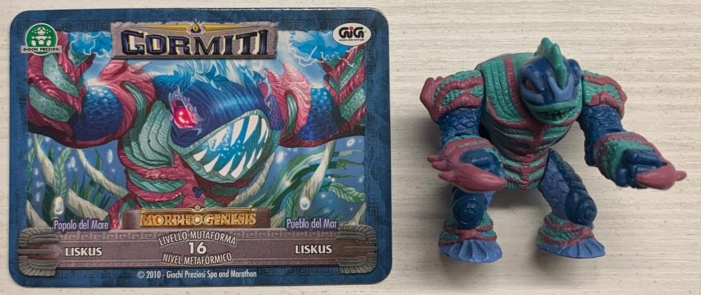 Gormiti Morphogenesis - Liskus con carta