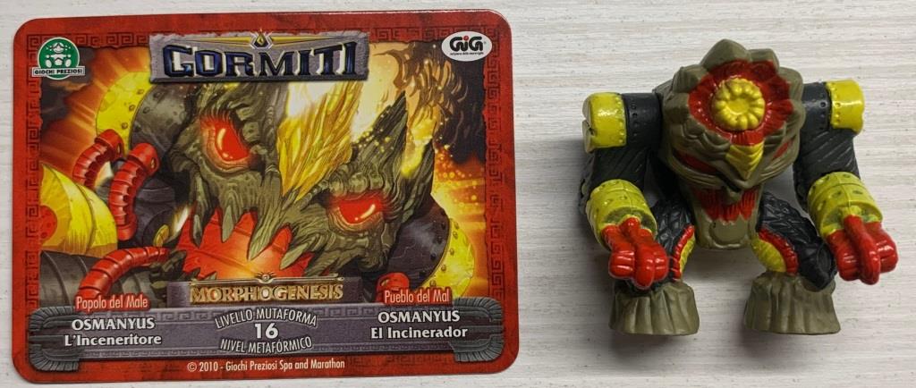 Gormiti Morphogenesis - Osmanyus l'Inceneritore con carta