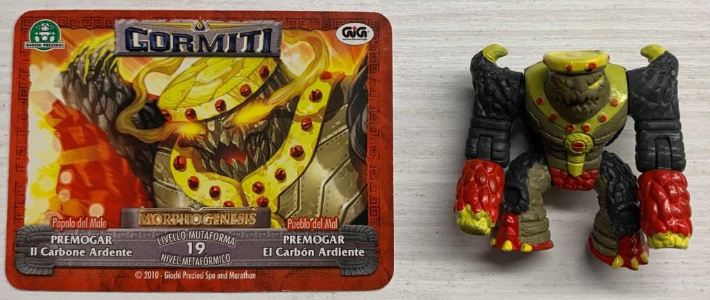 Gormiti Morphogenesis - Premogar il Carbone Ardente con carta