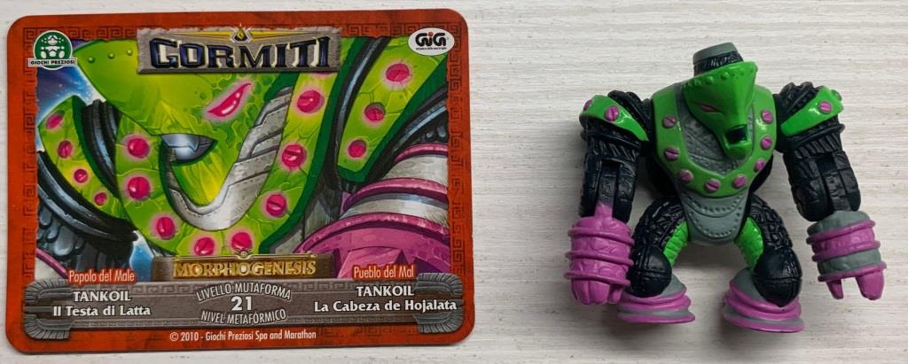 Gormiti Morphogenesis - Tankoil il Testa di Latta con carta