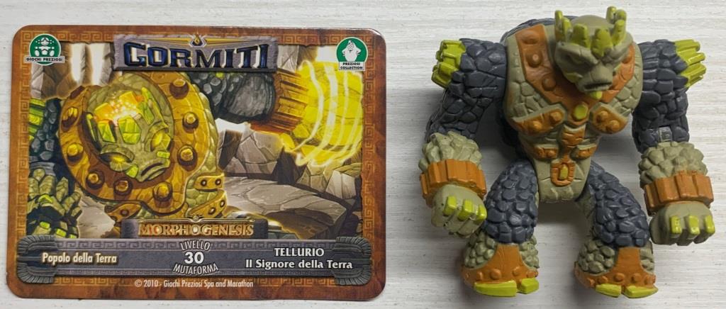 Gormiti Morphogenesis - Tellurio il Signore della Terra con carta