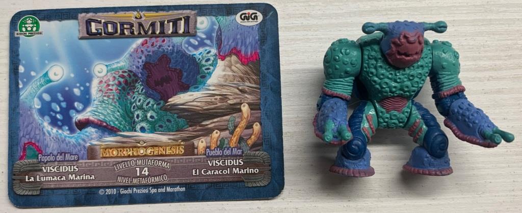 Gormiti Morphogenesis - Viscidus la Lumaca Marina con carta