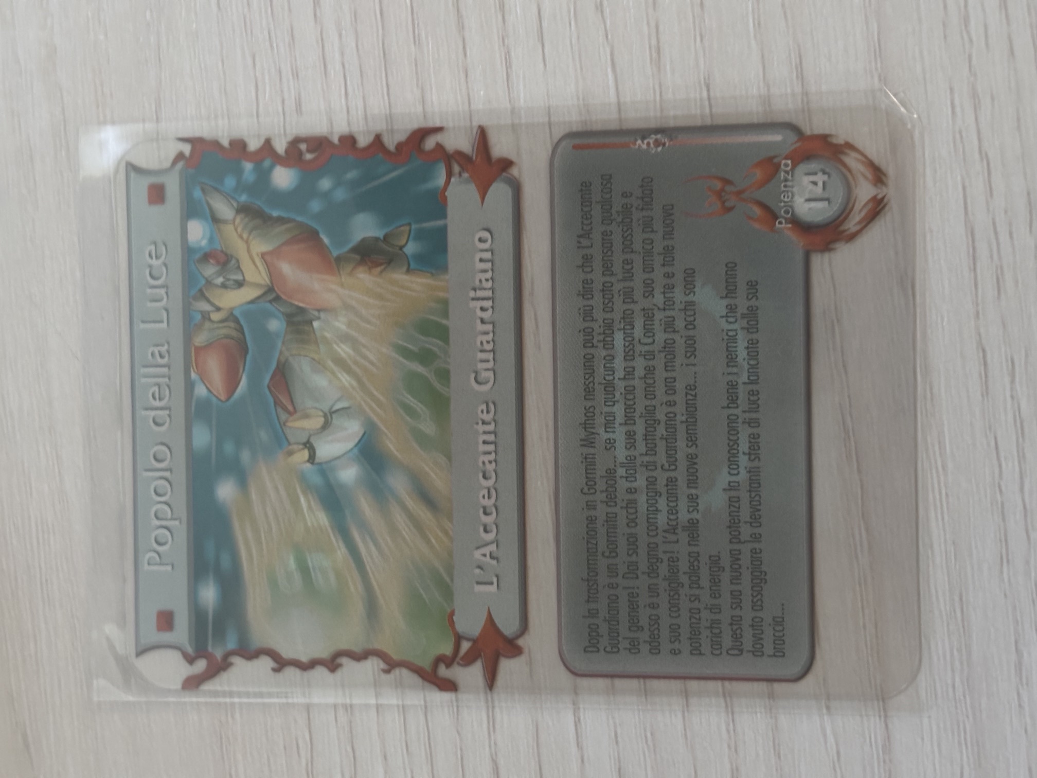 Gormiti - L'Accecante Guardiano Plasticard