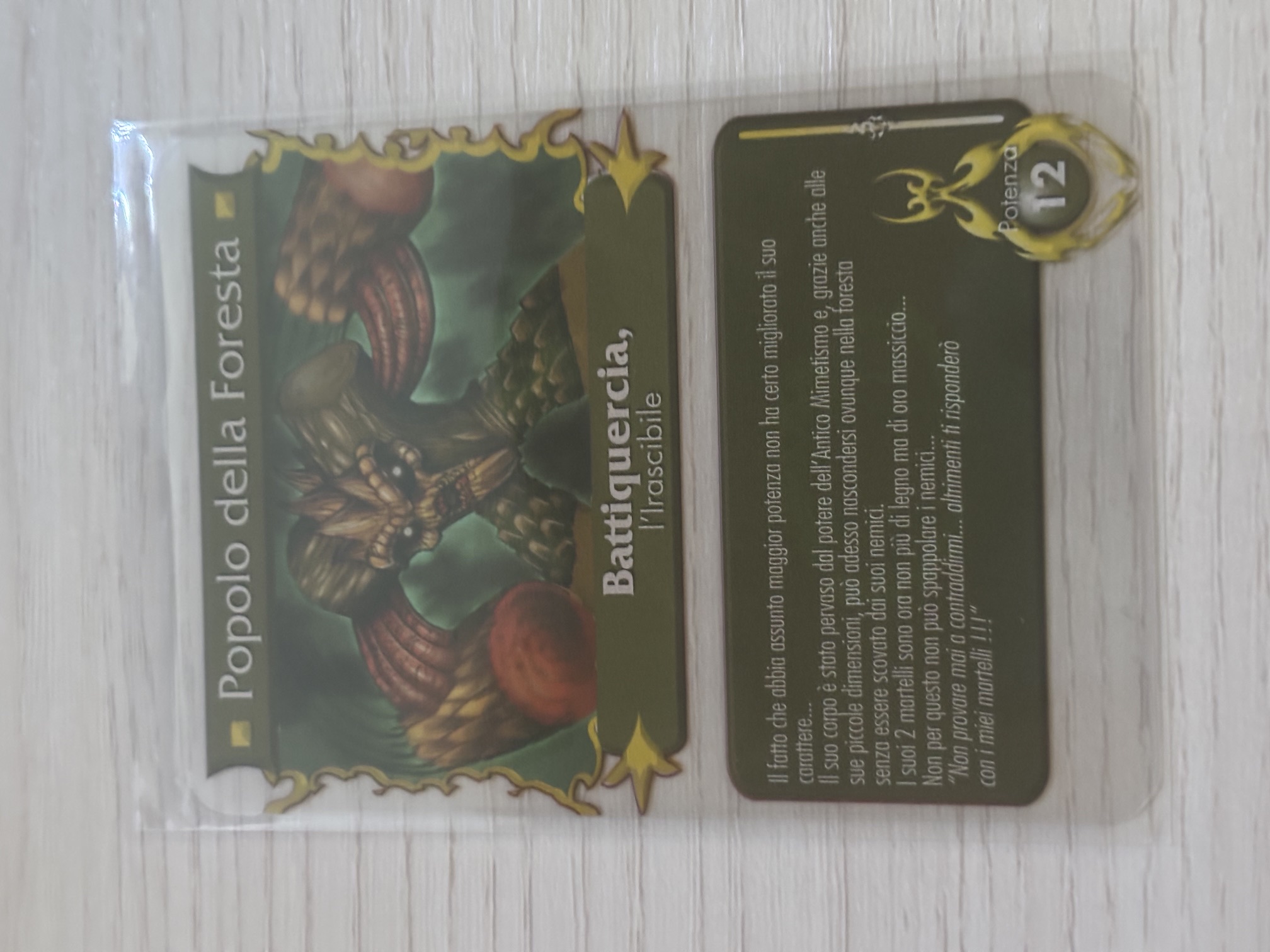 Gormiti - Battiquercia l'Irascibile Plasticard