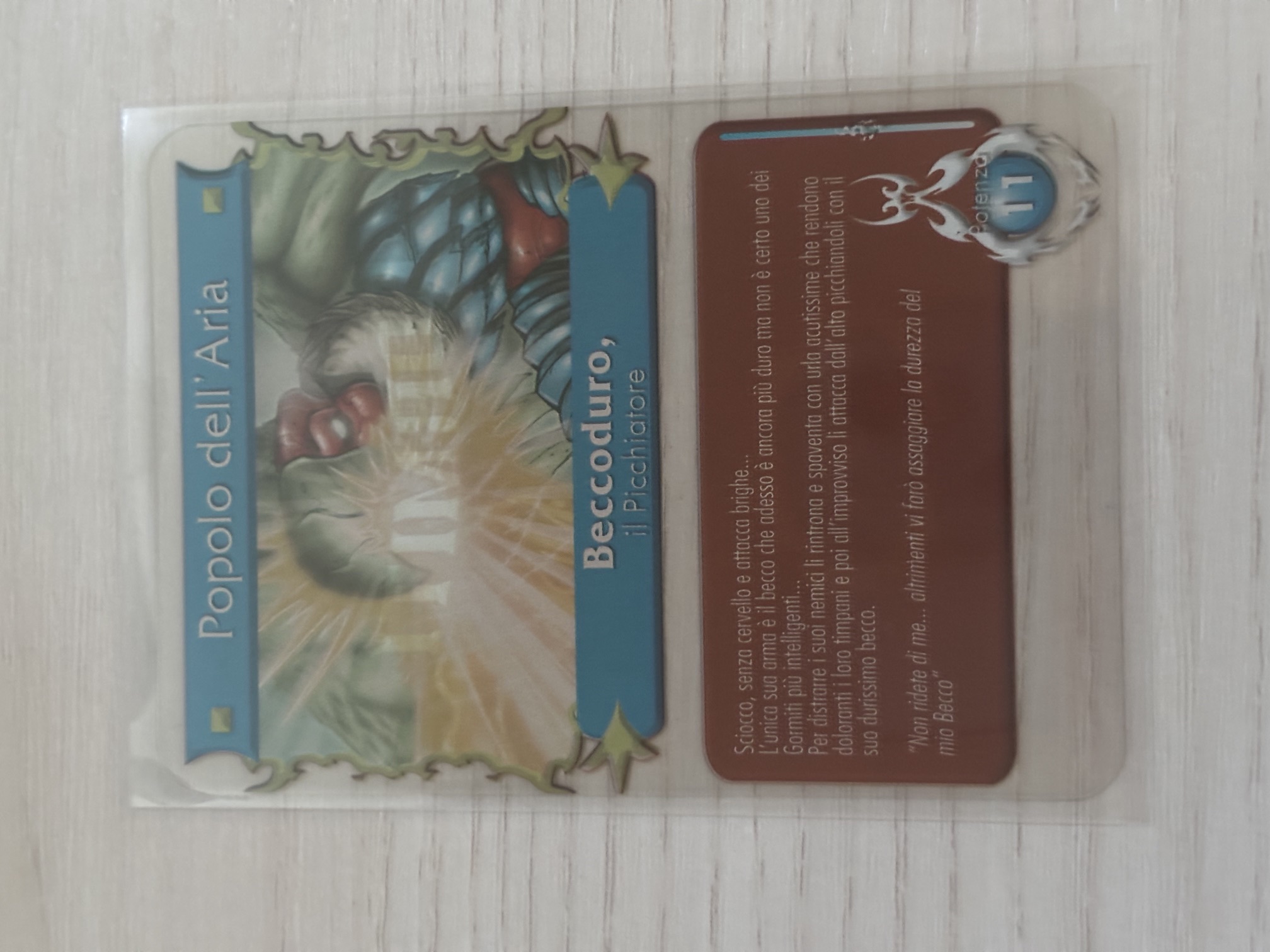 Gormiti - Beccoduro il Picchiatore Plasticard