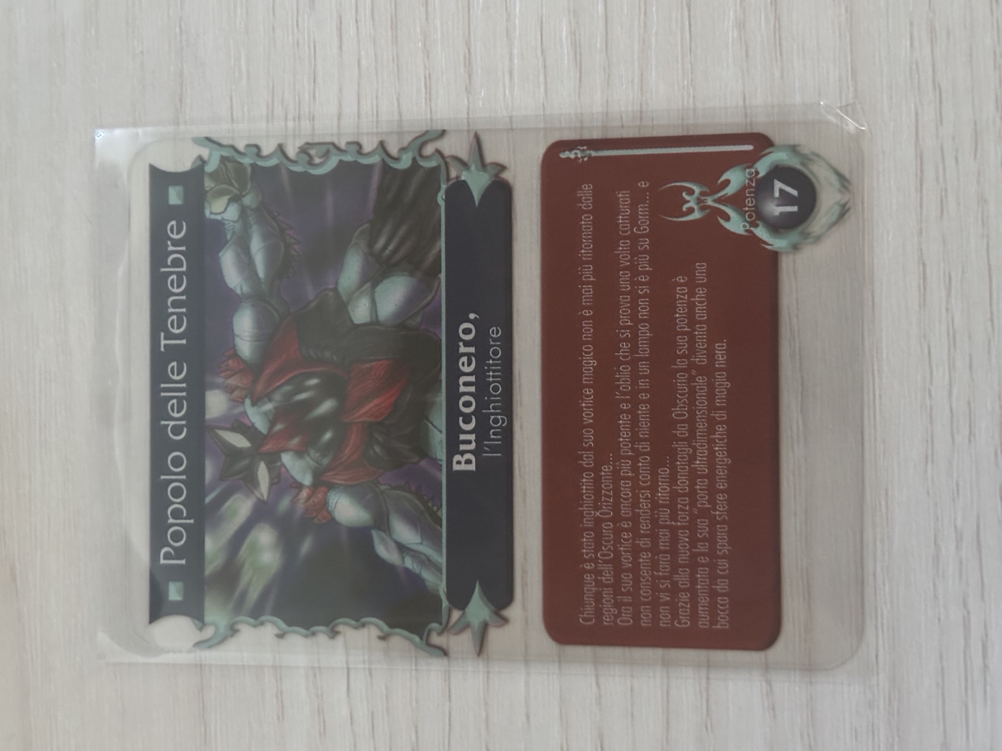 Gormiti - Buconero l'Inghiottitore Plasticard