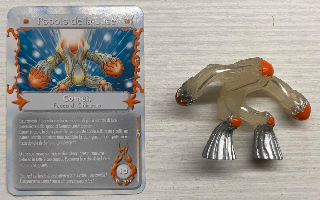 Gormiti Mythos - Comet Fuoco di Ghiaccio con carta
