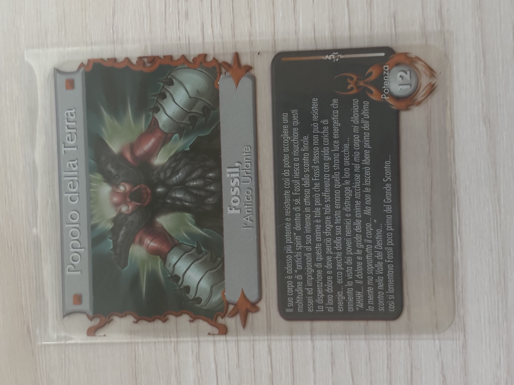 Gormiti - Fossil L'Antico Urlante Plasticard