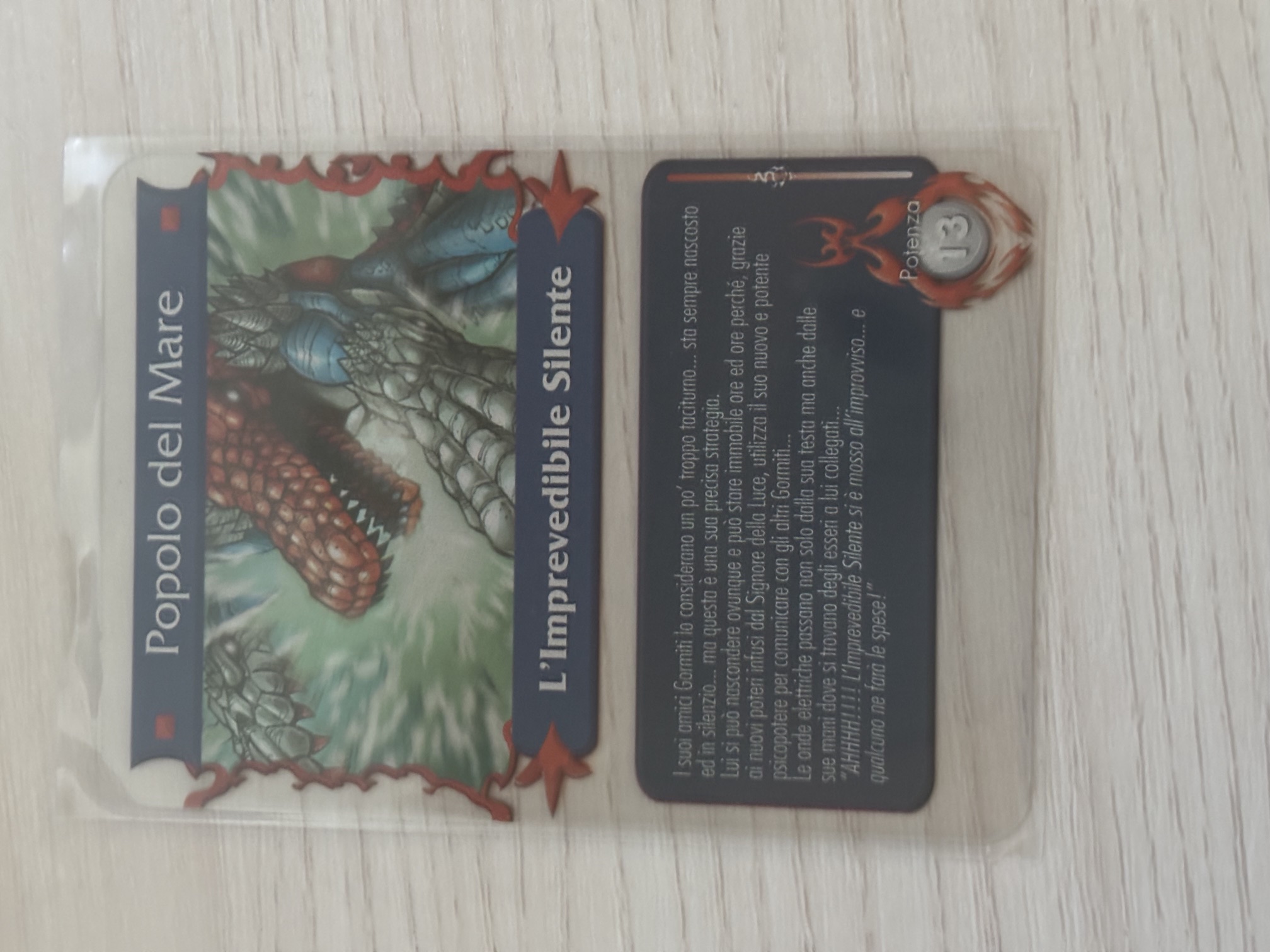 Gormiti - L'Imprevedibile Silente Plasticard
